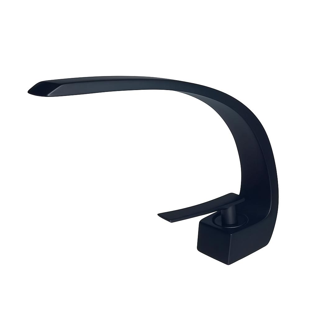 MEZCLADOR MONOCONTROL NEGRA
•LLAVE LAVAMANOS
•INCLUYE 2 MANGUERAS (50CM)
•COLOR NEGRO
•BOCCHERINI