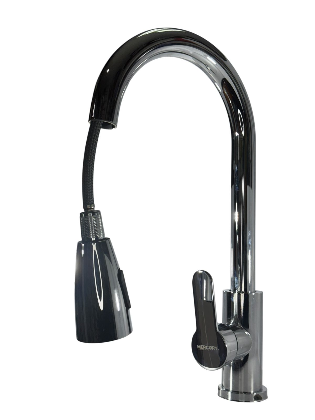 MONOCONTROL LAVAPLATOS•EXTRAIBLE•ACERO INOX•ACABADO CROMADO BRILLANTE•MANGUERA 1.5MTRS DOS CHORROS