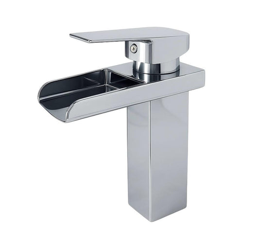 LLAVE LAVAMANOS MONOCONTROL
•INCLUYE DOS ACOPLES DE 40CM 
•CUERPO EN ACERO INOXIDABLE
•CARTUCHO CERAMICO 35MM
•COLOR CROMADO
•MANIJA TIPO PALANCA ANCHA EN ZINC
•TIPO CASCADA
•BOCCHERINI