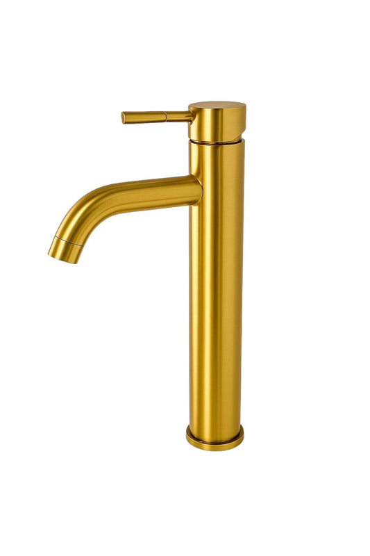 LLAVE LAVAMANOS MONOCONTROL
•INCLUYE DOS ACOPLES DE 60CM 
•FABRICADA EN METAL
•DE MESON
•COLOR ORO BRILLANTE
•MANIJA TIPO PALANCA DELGADA
•TORRE ALTA
•MARCA MERCURY
