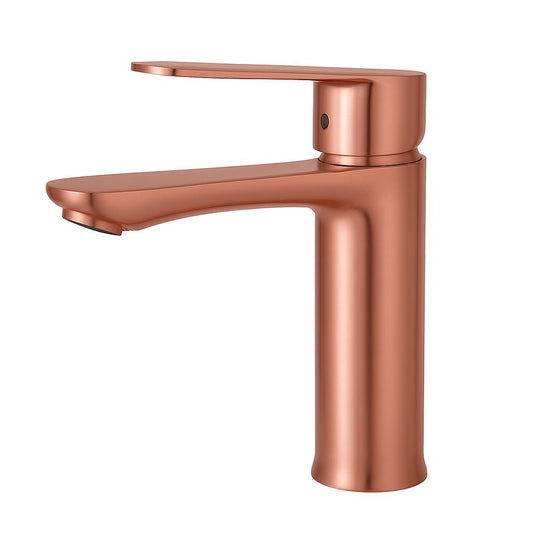 LLAVE LAVAMANOS MONOCONTROL ORO ROSA
•INCLUYE DOS ACOPLES DE 40CM 
•FABRICADA EN HIERRO Y ZINC
•COLOR ORO ROSA
•MANIJA TIPO PALANCA
•BOCCHERINI