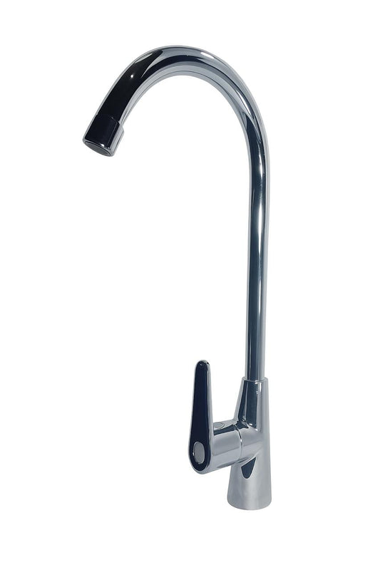 LLAVE LAVAPLATOS SENCILLA
•CUERPO Y CUELLO EN ABS
•MANIJA TIPO PALANCA
•CUELLO LARGO
•CROMADA
•JINGPIN