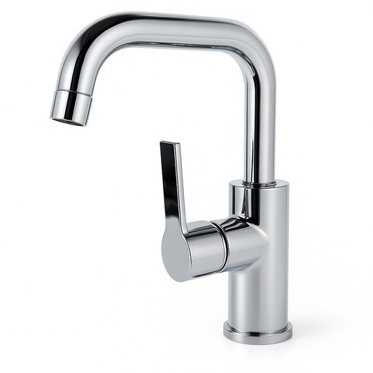 MEZCLADOR LAVAMANOS
•ACERO INOXIDABLE
•ACABADO CROMADO BRILLANTE
•MANIJA TIPO PALANCA
•BOCCHERINI