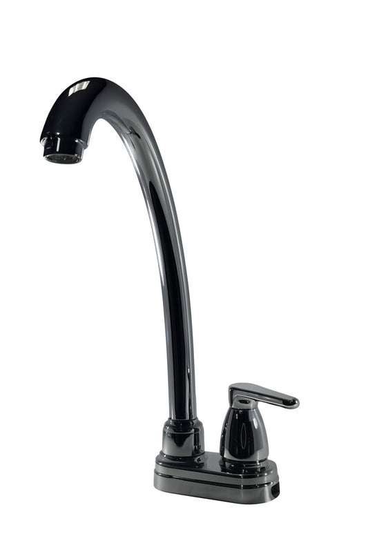 LLAVE LAVAPLATOS SENCILLA CROMADA
•CUERPO Y CUELLO EN ABS
•MANIJA TIPO PALANCA
•CROMADA
•CUELLO CISNE
•GRIVAL