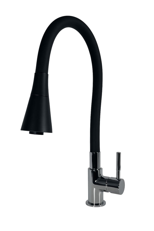 LLAVE LAVAPLATOS SENCILLA
•CUELLO FLEXIBLE ENCAUCHETADO
•CABEZA TIPO CAMPANA
•MANIJA TIPO PALA
•CUERPO EN ABS
•NEGRO ENCAUCHETADO
•2 CHORROS
•D´TURIN