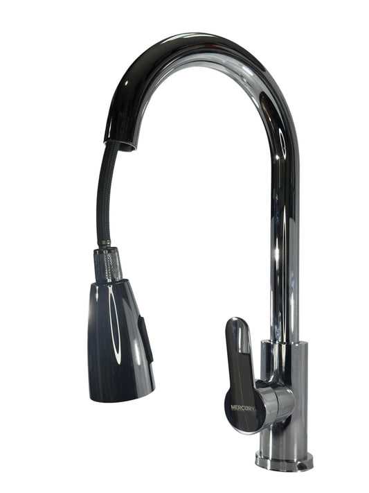 MONOCONTROL LAVAPLATOS•EXTRAIBLE•ACERO INOX•ACABADO CROMADO BRILLANTE•MANGUERA 1.5MTRS DOS CHORROS
