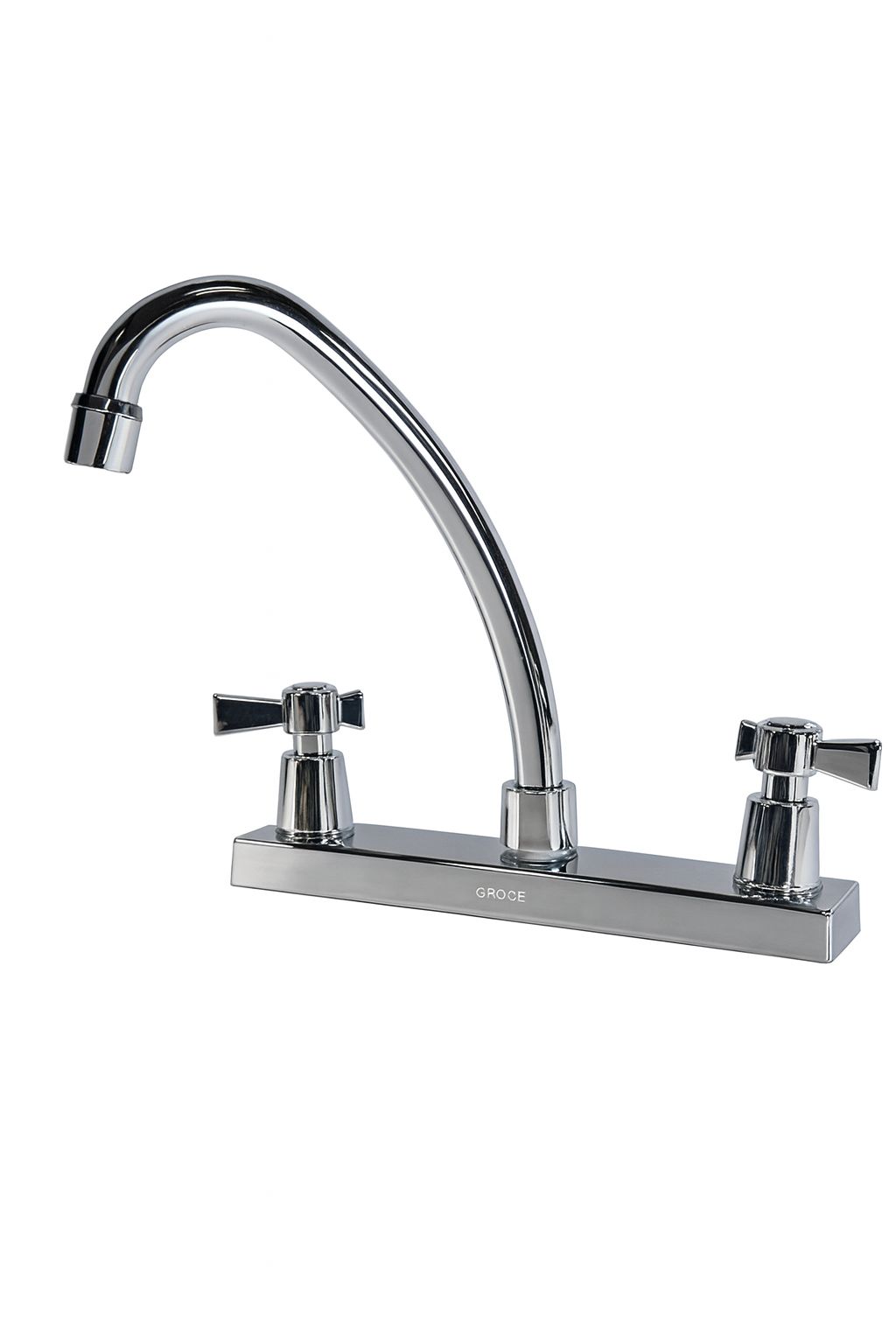 LLAVE LAVAPLATOS DE 8"CUERPO EN ABS CROMADO•CUELLO TIPO CISNE•MANIJA TIPO PALANCA