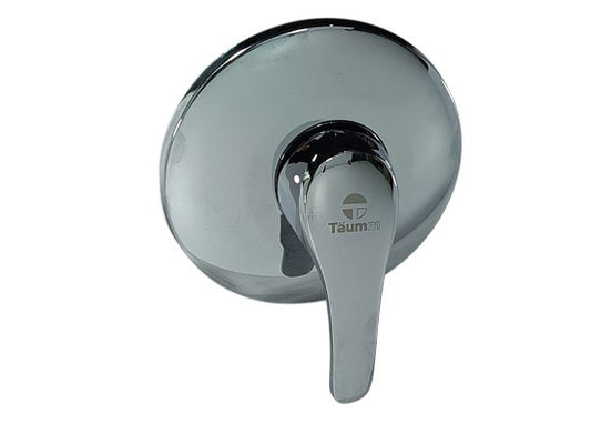 REGISTRO MONOCONTROL 
•CARTUCHO CERAMICO 35MM
•CUERPO LATON
•PLACA ACERO INOXIDABLE CROMADO 11.6 CM DIAMETRO
•MARCA: TAUMM